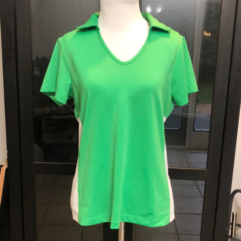 Izod Xtreme Function Golf Green Polo Shirt size M Brand New With Tags